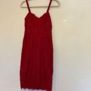Express size 0 lace midi dress